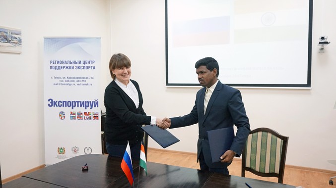 В Томской ТПП подписан договор о поставках антисептического ранозаживляющего материала томского производства в Индию